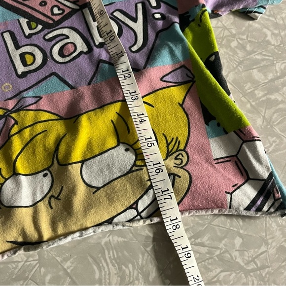nickelodeon crop top rugrats retro tee shirt all over print aop girls size large - Picture 6 of 6